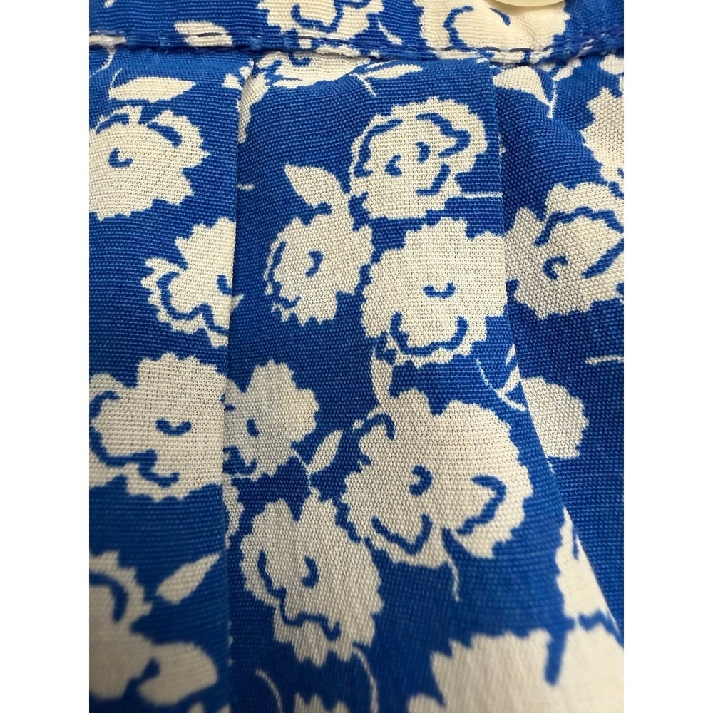 Vintage Maggy London‎ by Jeannene Booher Blue Floral Midi Dress Size 14 - Picture 4 of 7